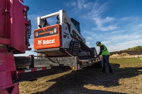 how to load skid steer onto a box truck|bobcat skid steer positioning instructions.